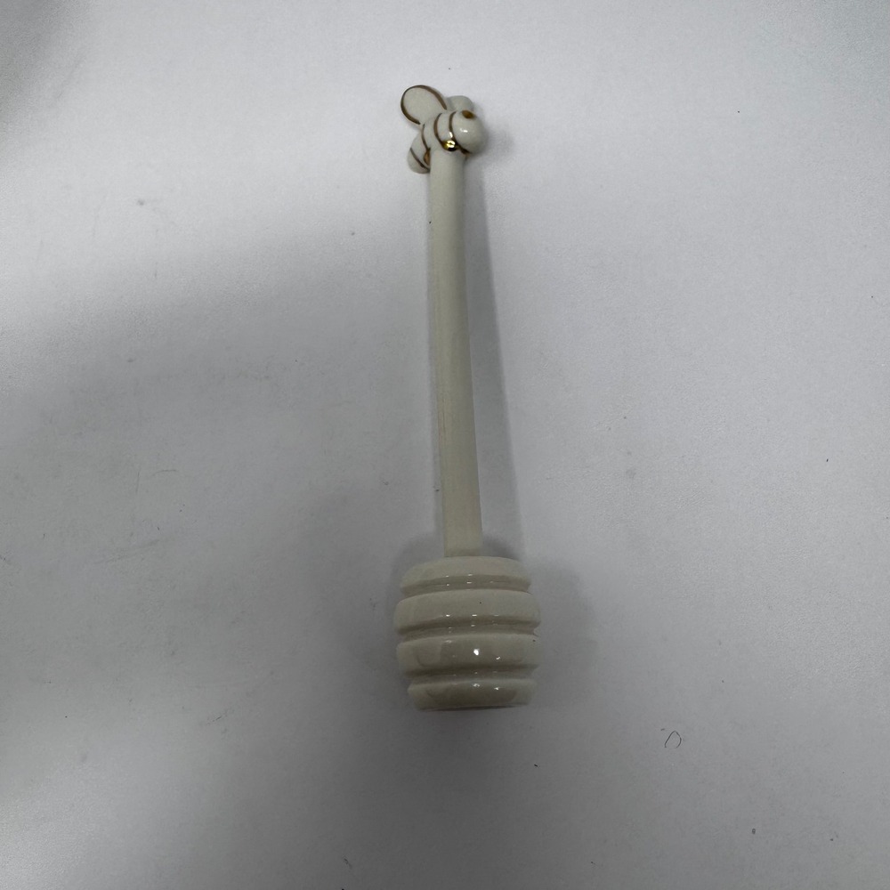 Lenox Disney Classic Pooh Honey Pot Fine Ivory China with Bee Dipper Gold Trim - Picture 7 of 13